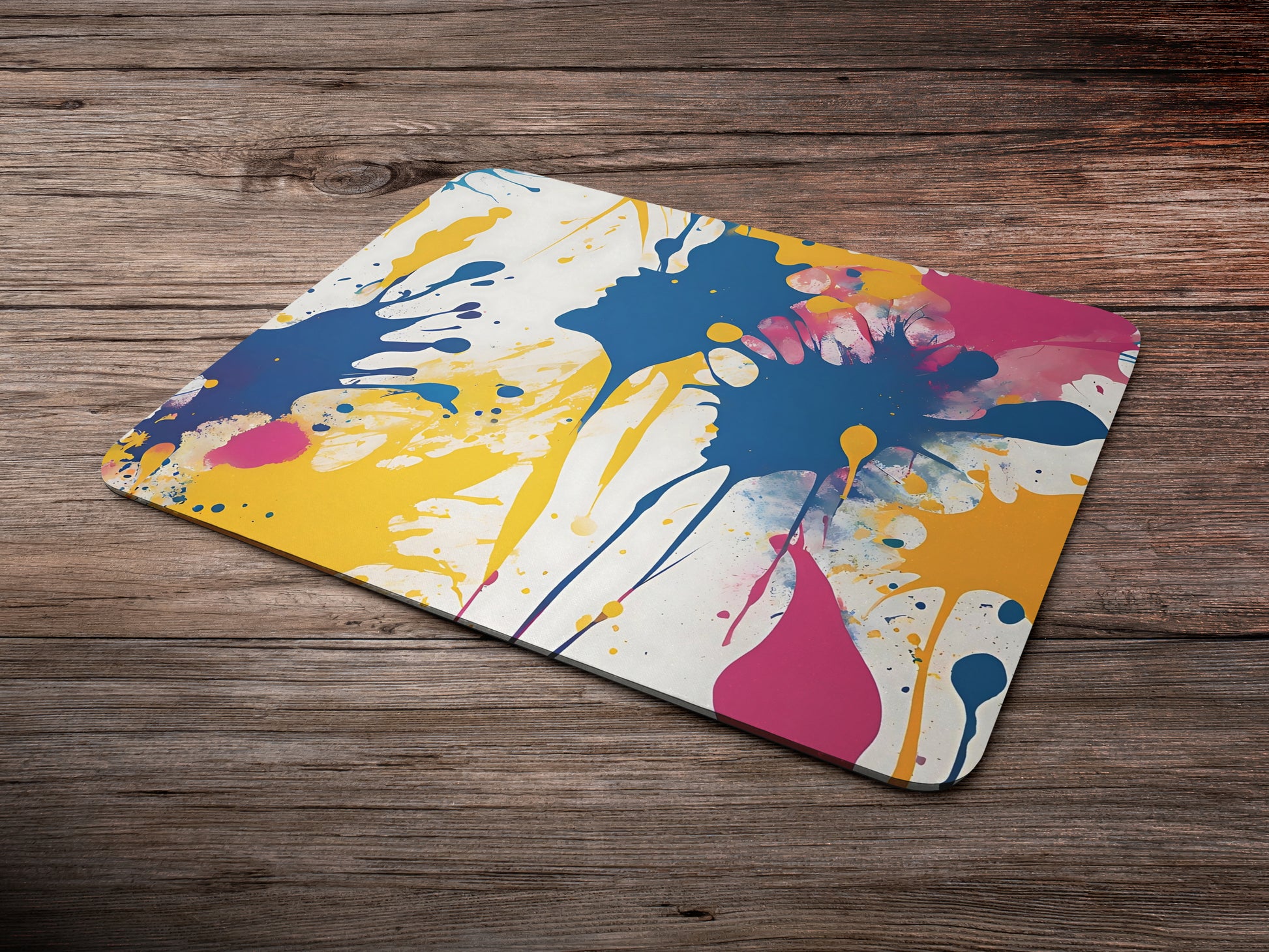 Vibrant Splash Abstractmousepad mockup style 6