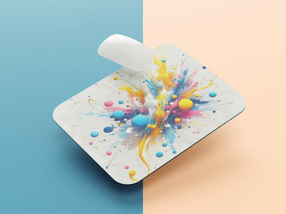 Bold Color Splash mousepad mockup style 1