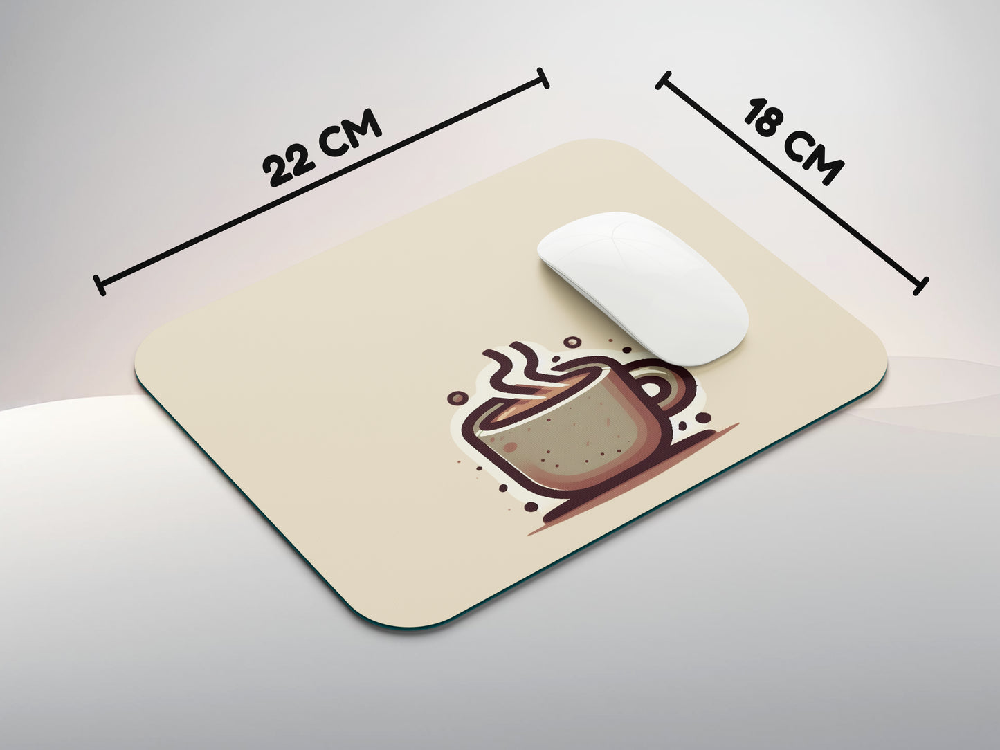 Quirky Coffee Cupmousepad mockup style 3