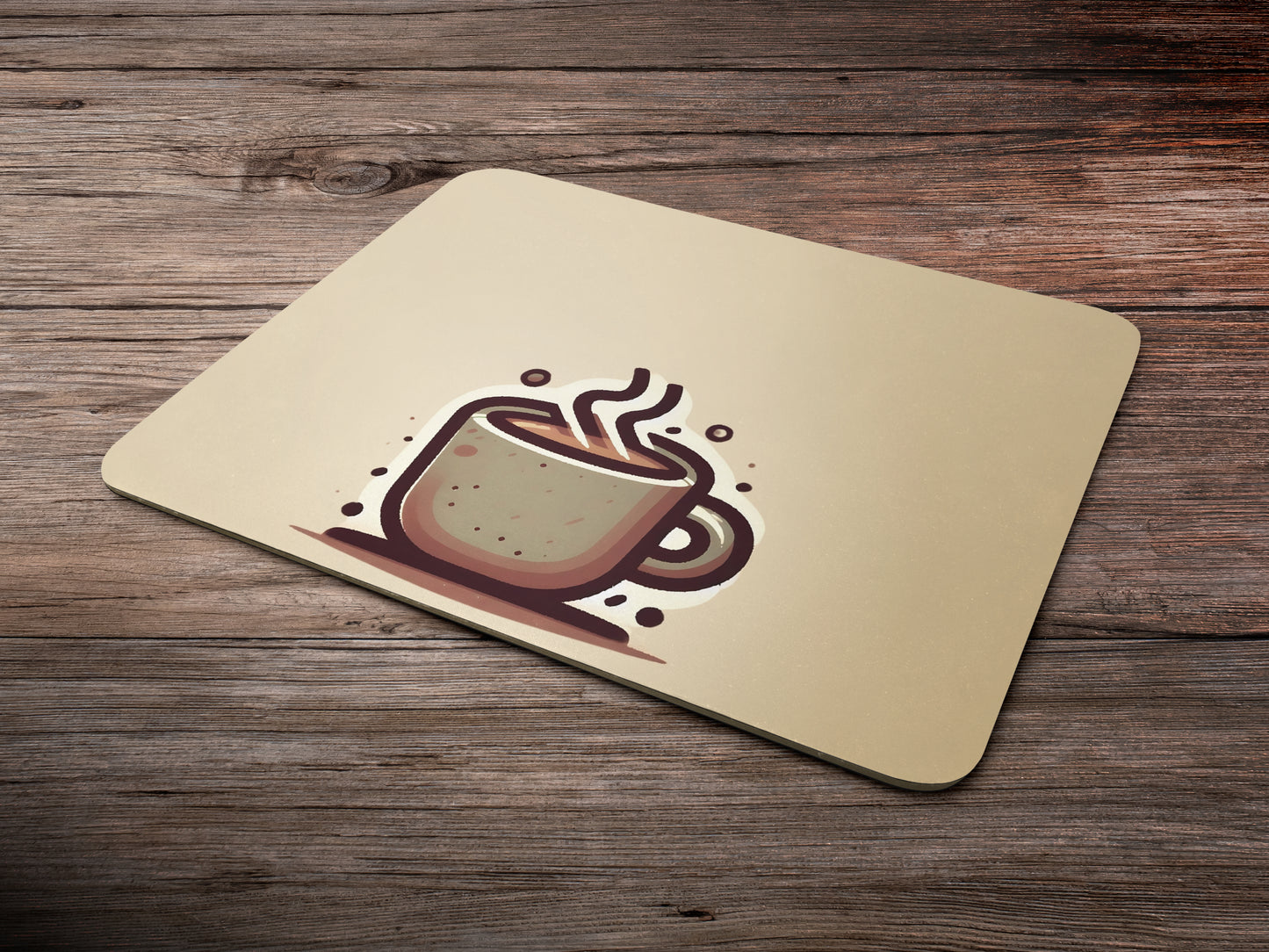 Quirky Coffee Cupmousepad mockup style 6