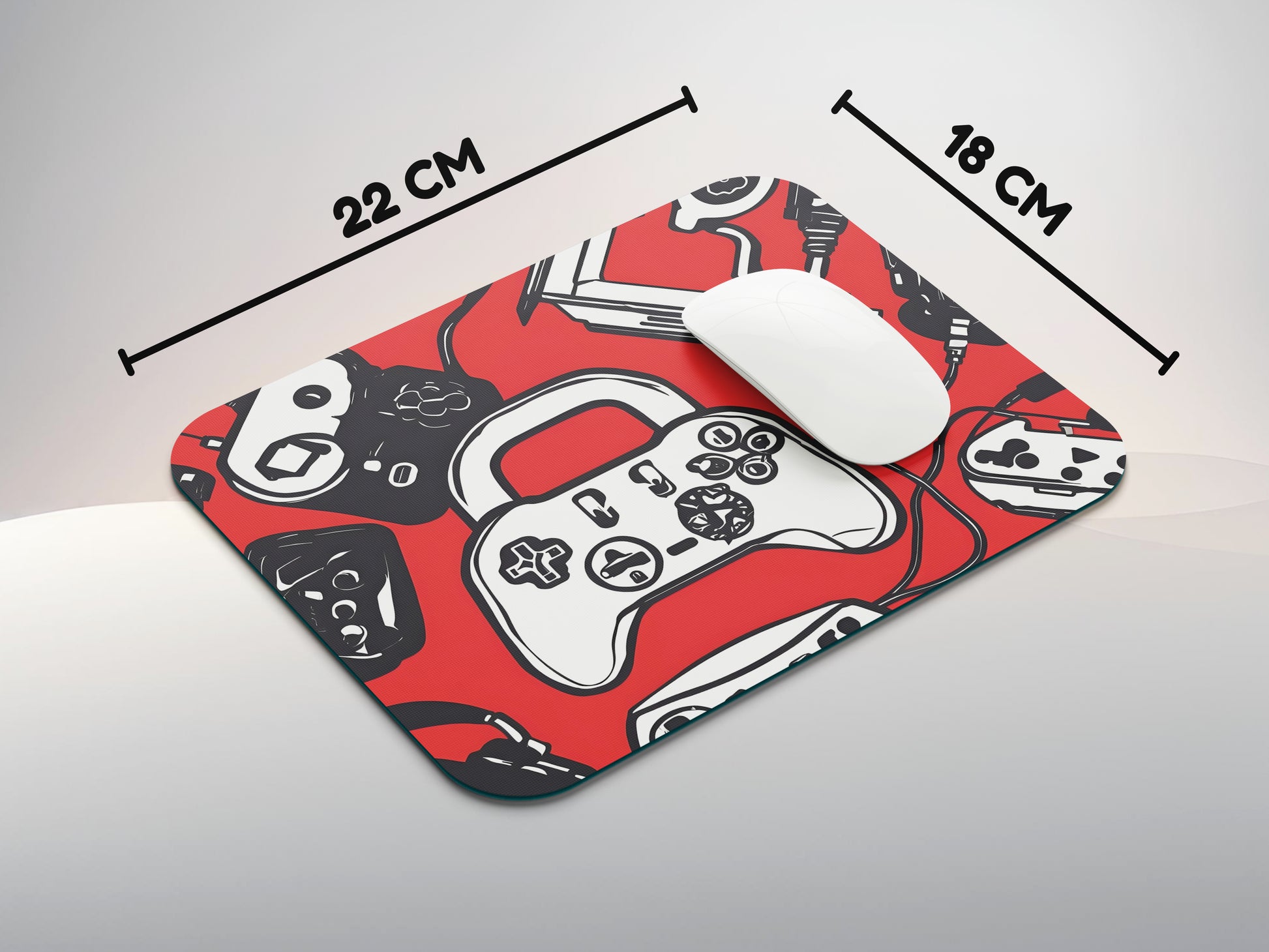 Gaming Icons Designmousepad mockup style 3