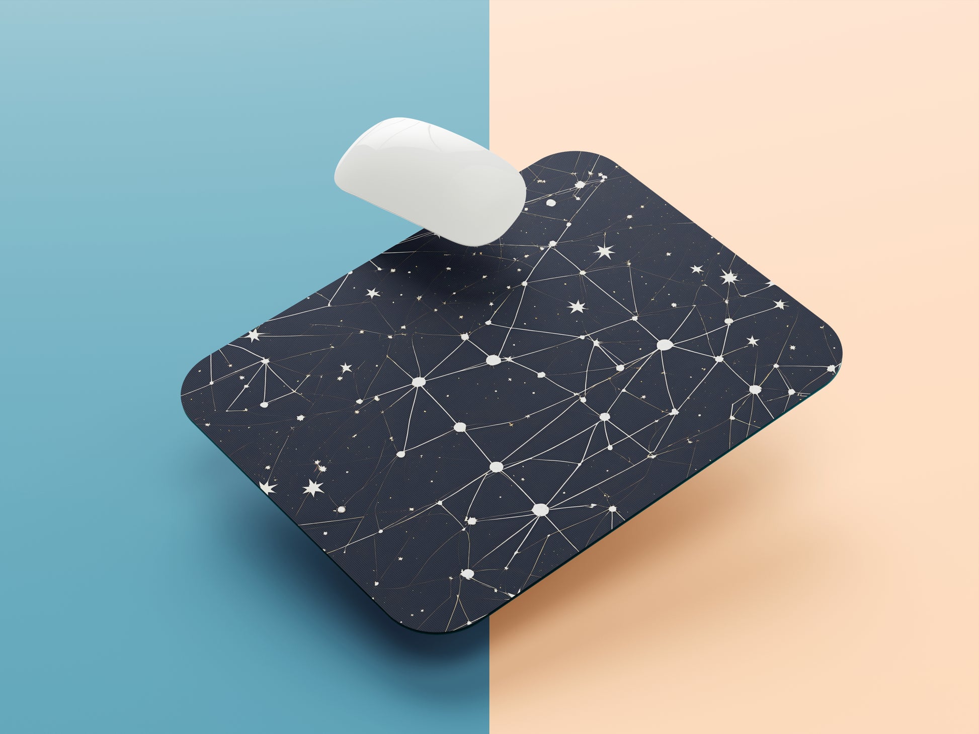 Zodiac Constellation Pattern mousepad mockup style 1