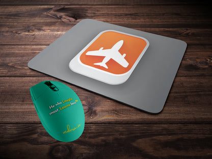 Minimalist Flight Mode Iconmousepad mockup style 2