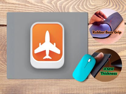 Minimalist Flight Mode Iconmousepad mockup style 4