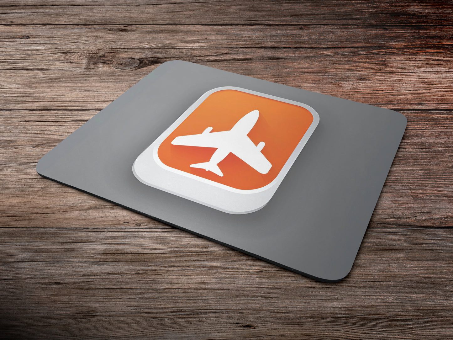 Minimalist Flight Mode Iconmousepad mockup style 6