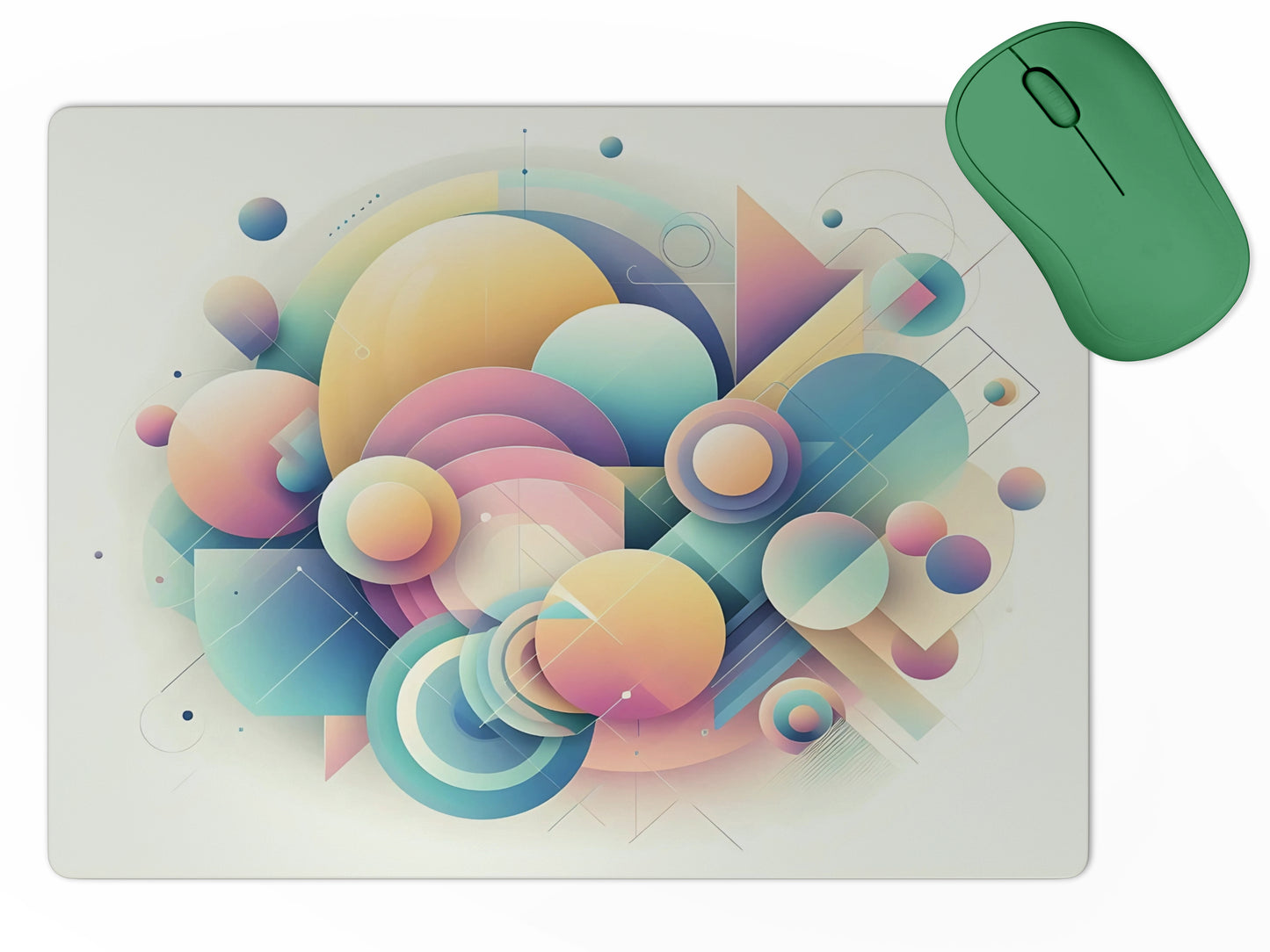 Abstract Gradient Geometrymousepad mockup style 5