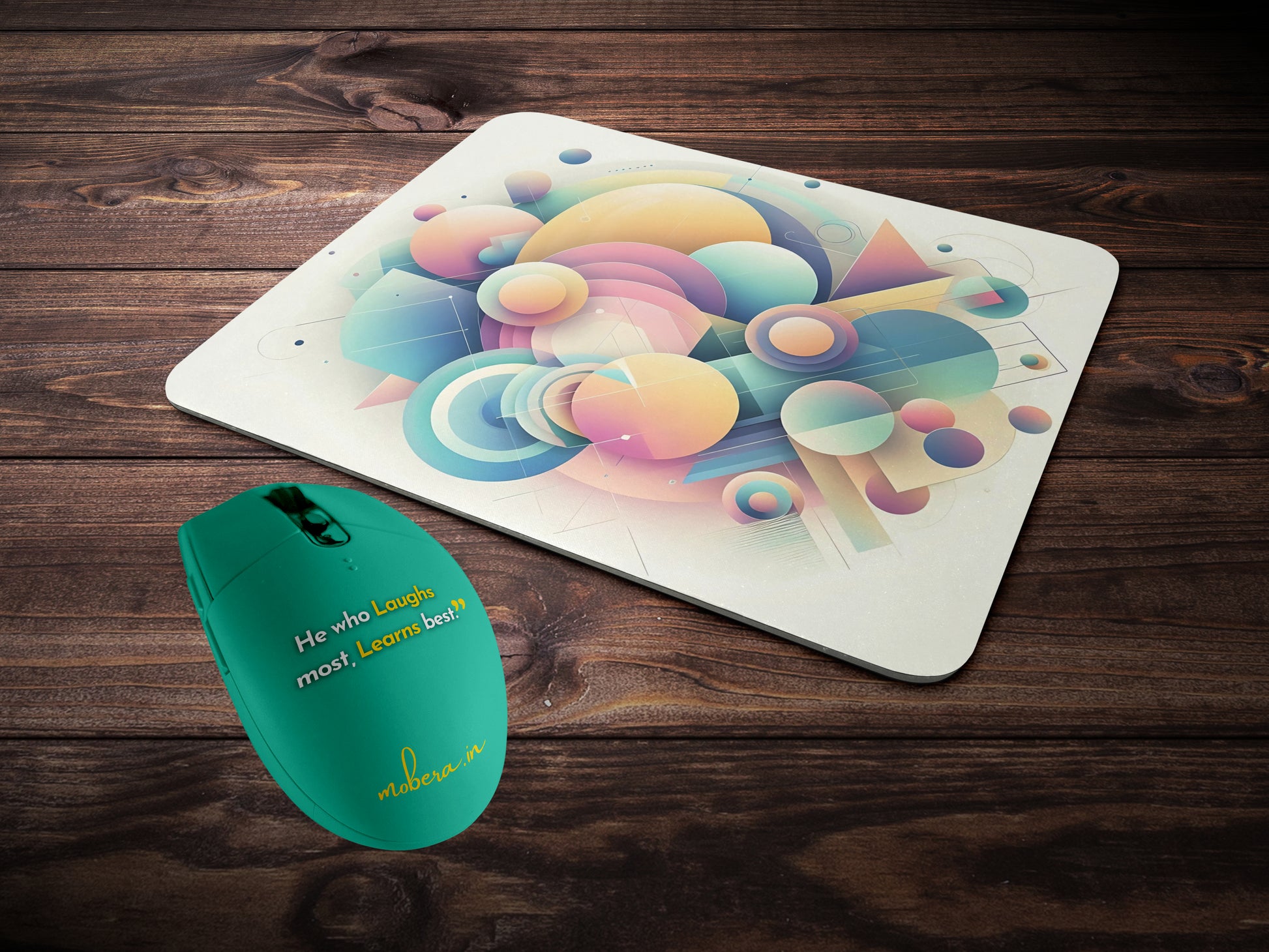 Abstract Gradient Geometrymousepad mockup style 2