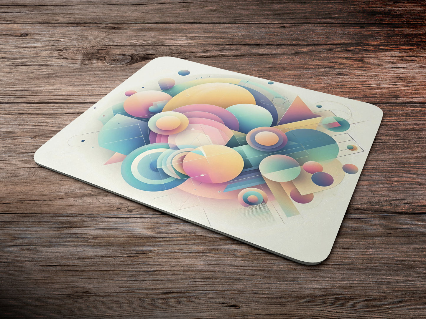 Abstract Gradient Geometrymousepad mockup style 6