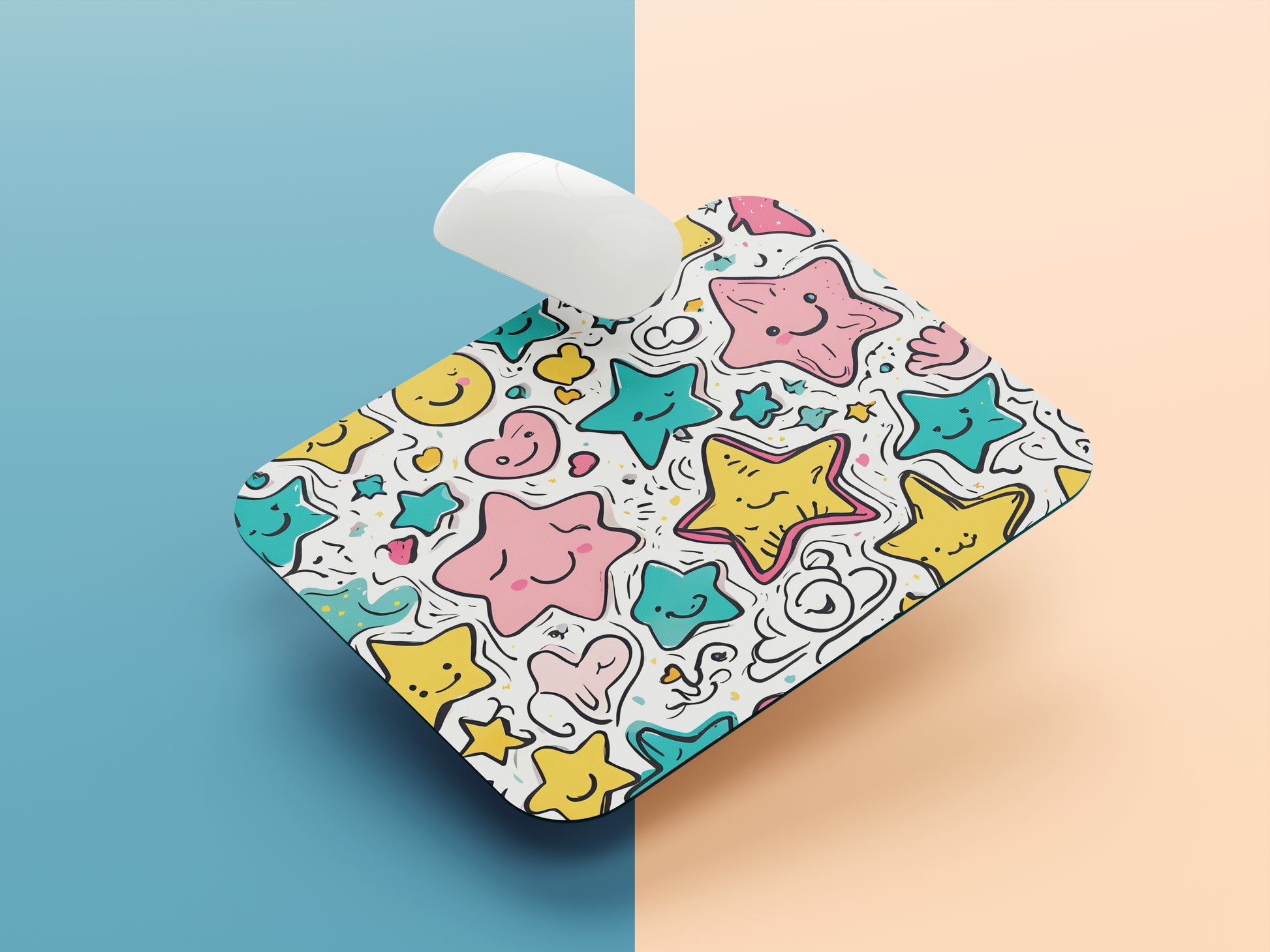 Quirky Doodle Collection mousepad mockup style 1