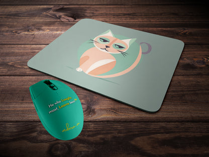 Minimalist Cartoon Catmousepad mockup style 2