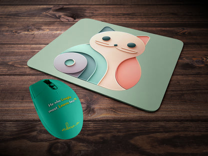 Abstract Cartoon Catmousepad mockup style 2