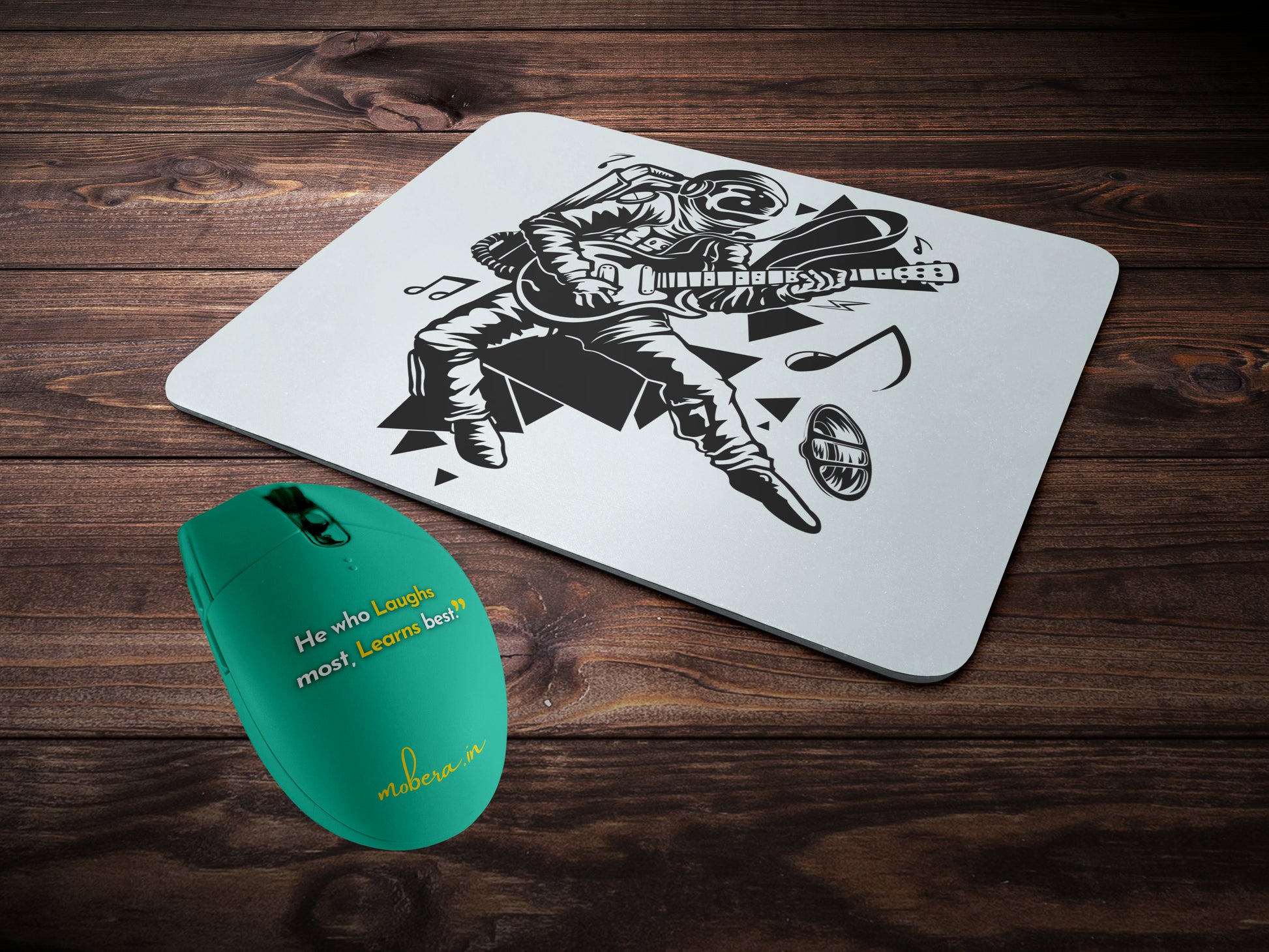 Astronaut Playing Guitarmousepad mockup style 2