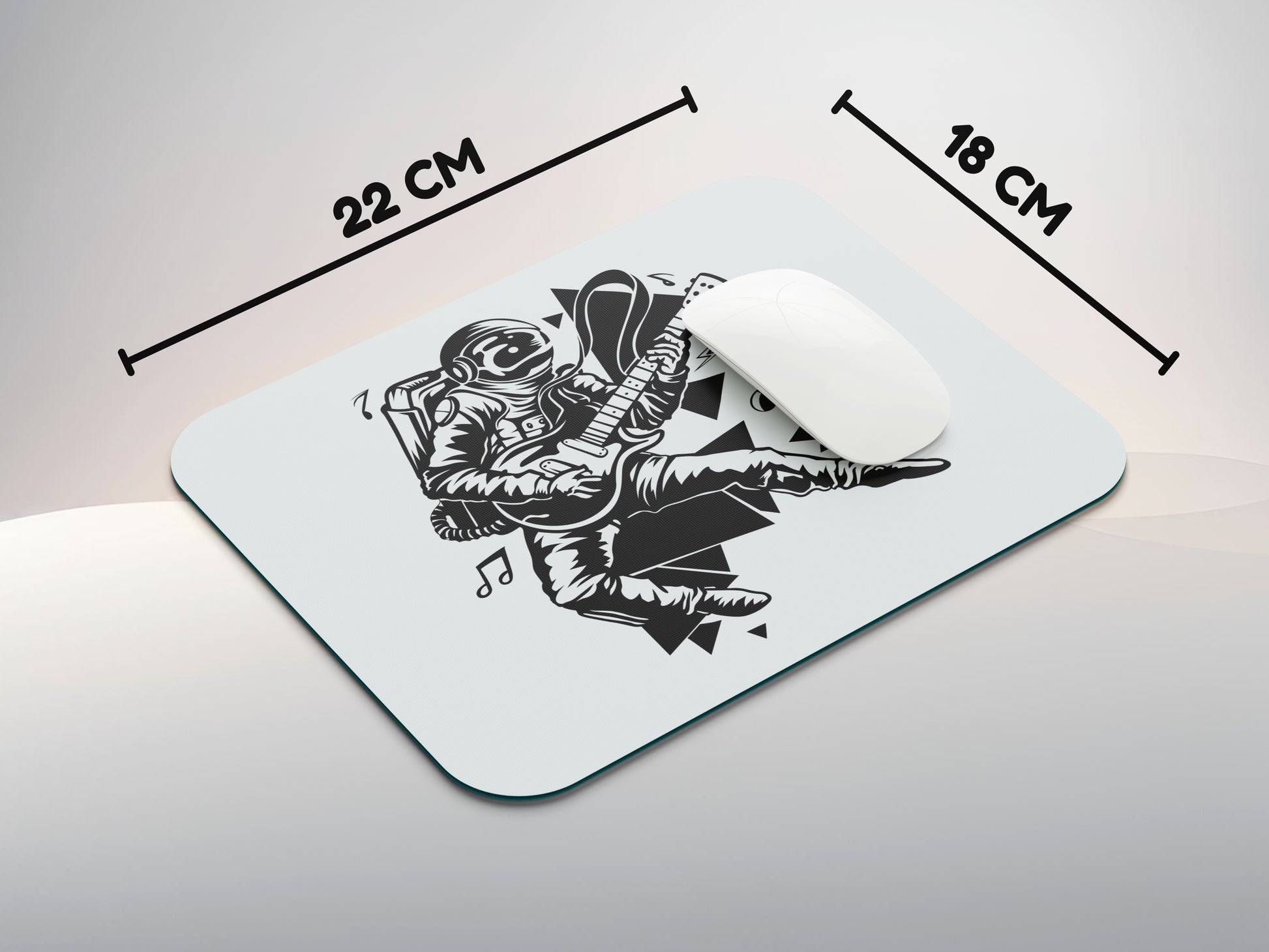 Astronaut Playing Guitarmousepad mockup style 3