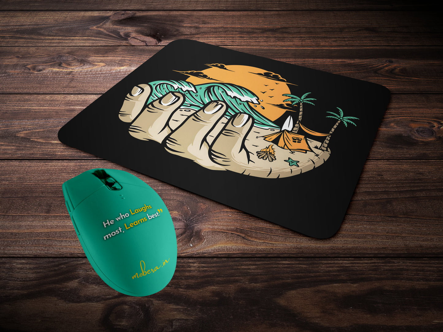 Beach in Handmousepad mockup style 2