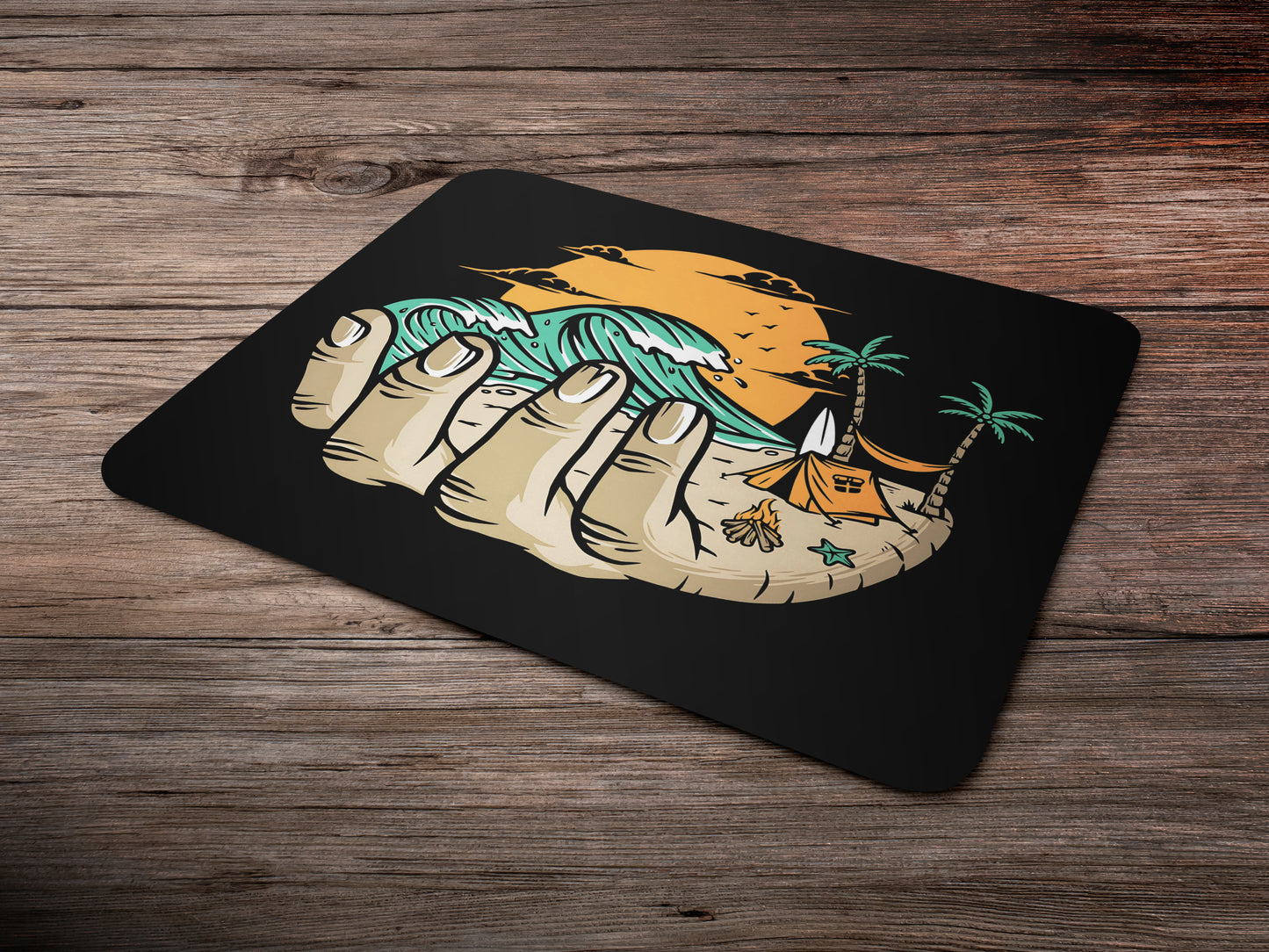 Beach in Handmousepad mockup style 6