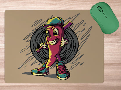 Cartoon character with Stickmousepad mockup style 5