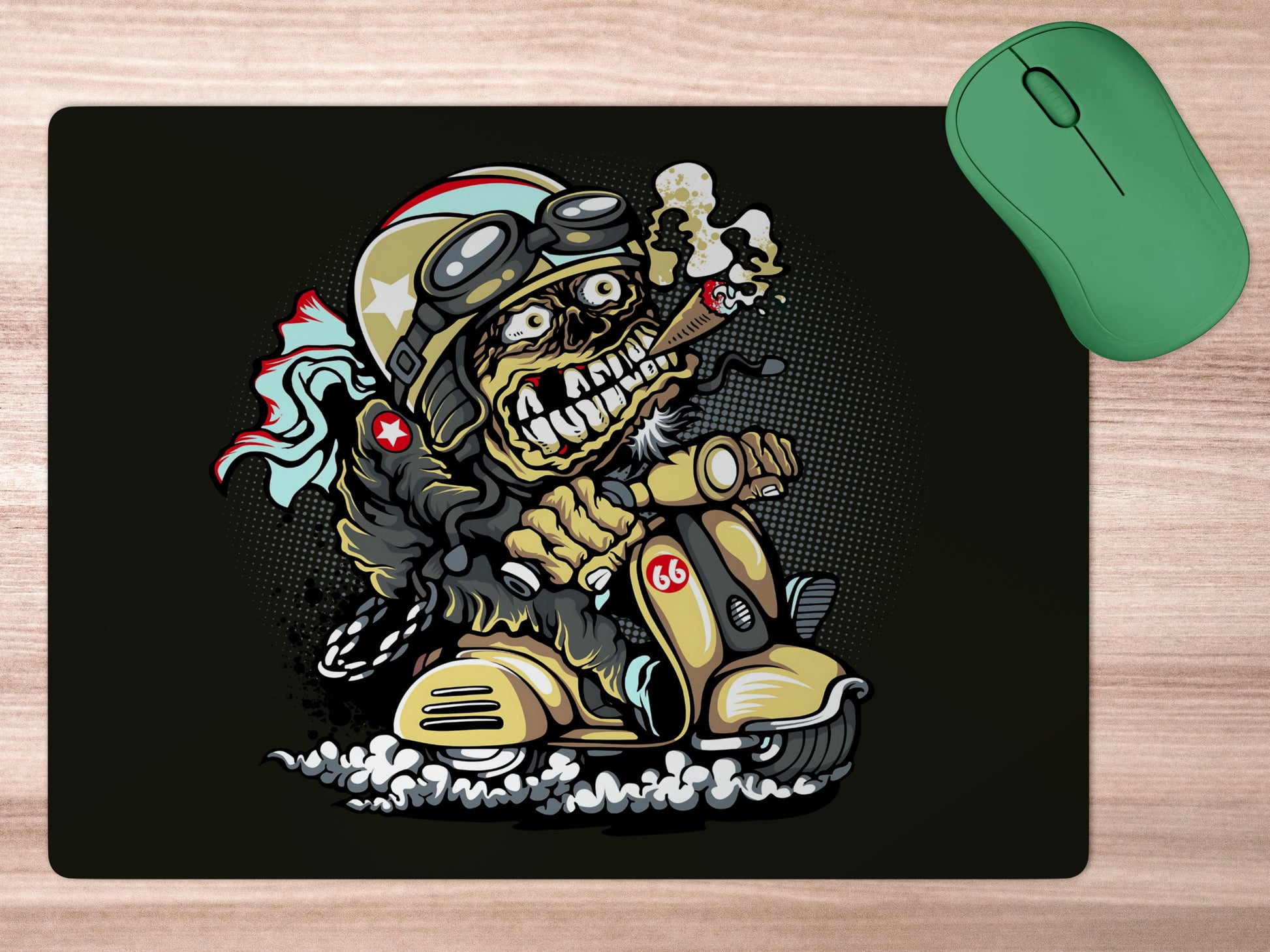 Cartoon on the Scootermousepad mockup style 5