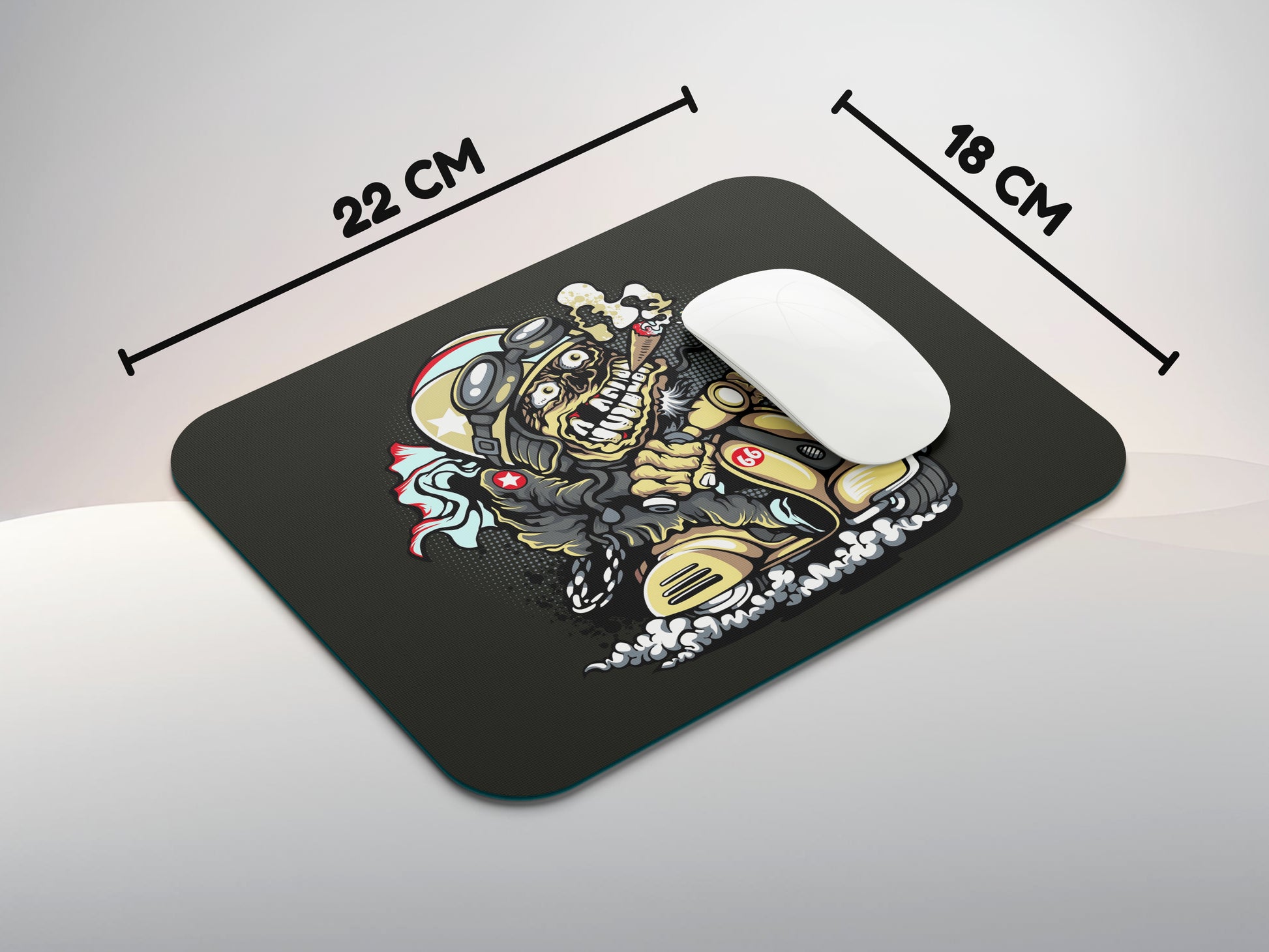 Cartoon on the Scootermousepad mockup style 3