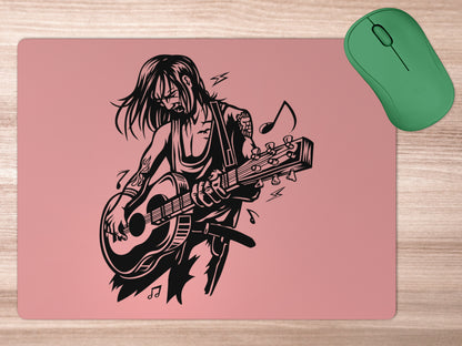 Female Playing Guitarmousepad mockup style 5