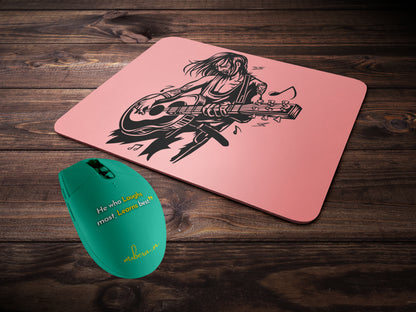 Female Playing Guitarmousepad mockup style 2