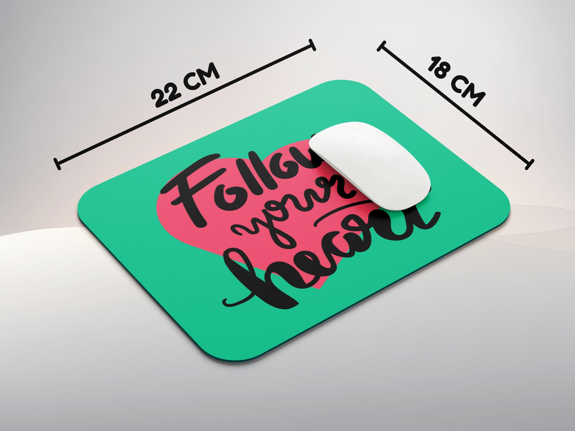 Follow Your Heartmousepad mockup style 3