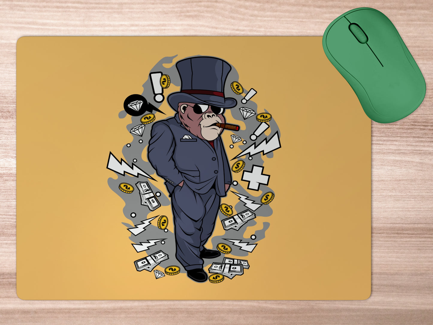 Gorilla The Business Manmousepad mockup style 5