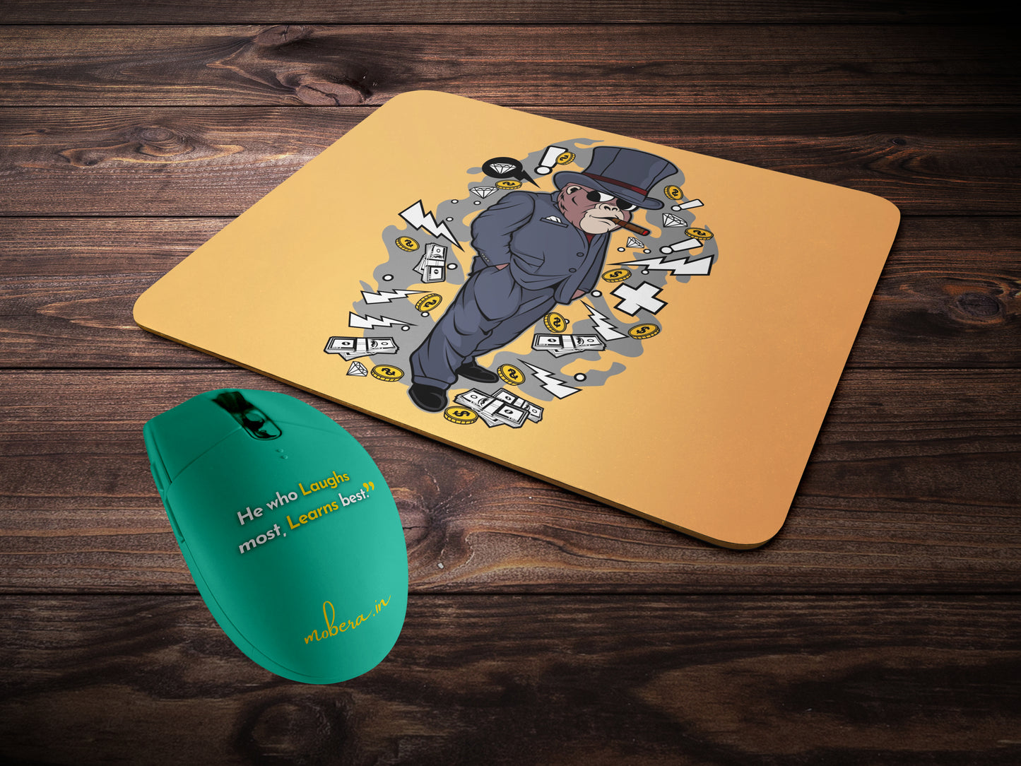 Gorilla The Business Manmousepad mockup style 2