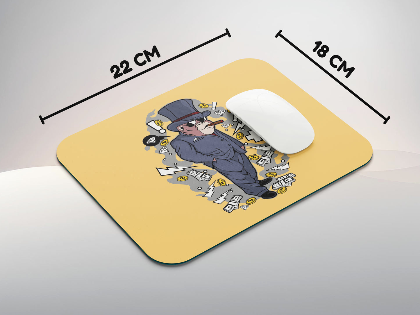 Gorilla The Business Manmousepad mockup style 3