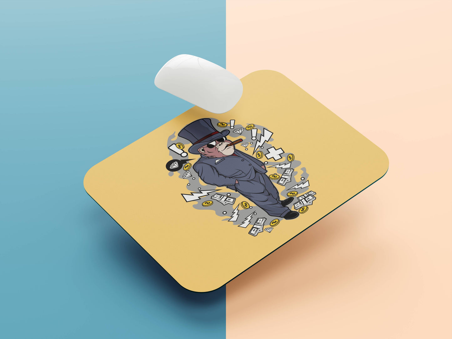 Gorilla The Business Man mousepad mockup style 1