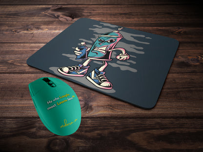 Paint cane cartoon with Spay Bottlemousepad mockup style 2