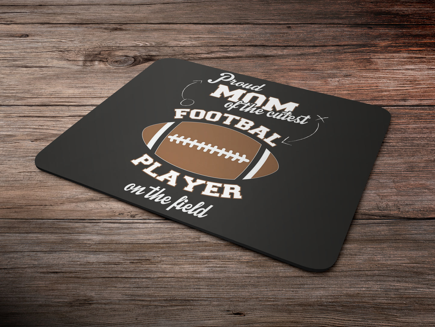 Proud Mom Football Playermousepad mockup style 6