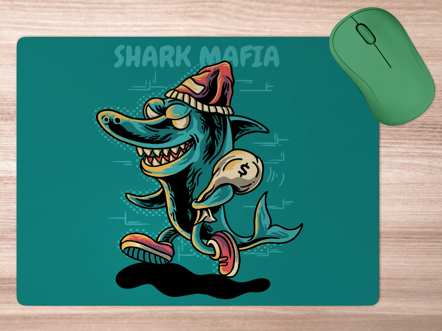 Shark Mafiamousepad mockup style 5