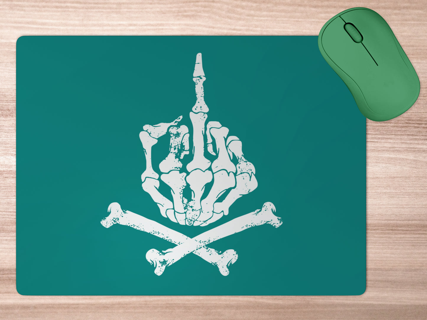 Skeleton Hand Finger Showingmousepad mockup style 5