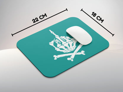 Skeleton Hand Finger Showingmousepad mockup style 3