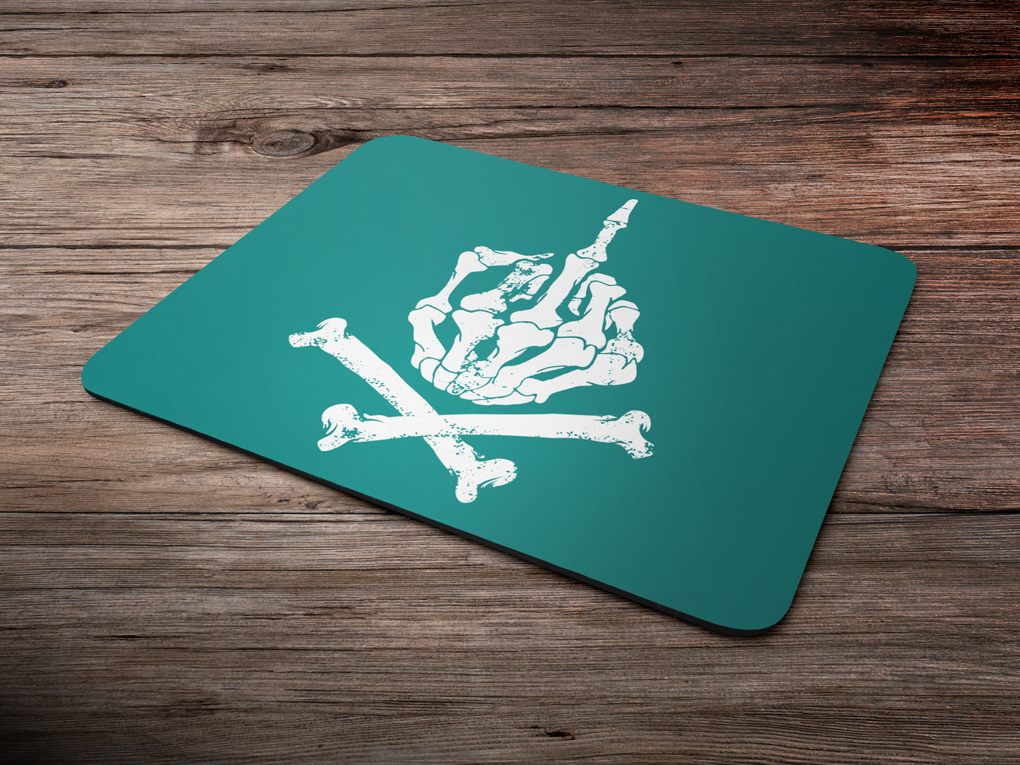 Skeleton Hand Finger Showingmousepad mockup style 6