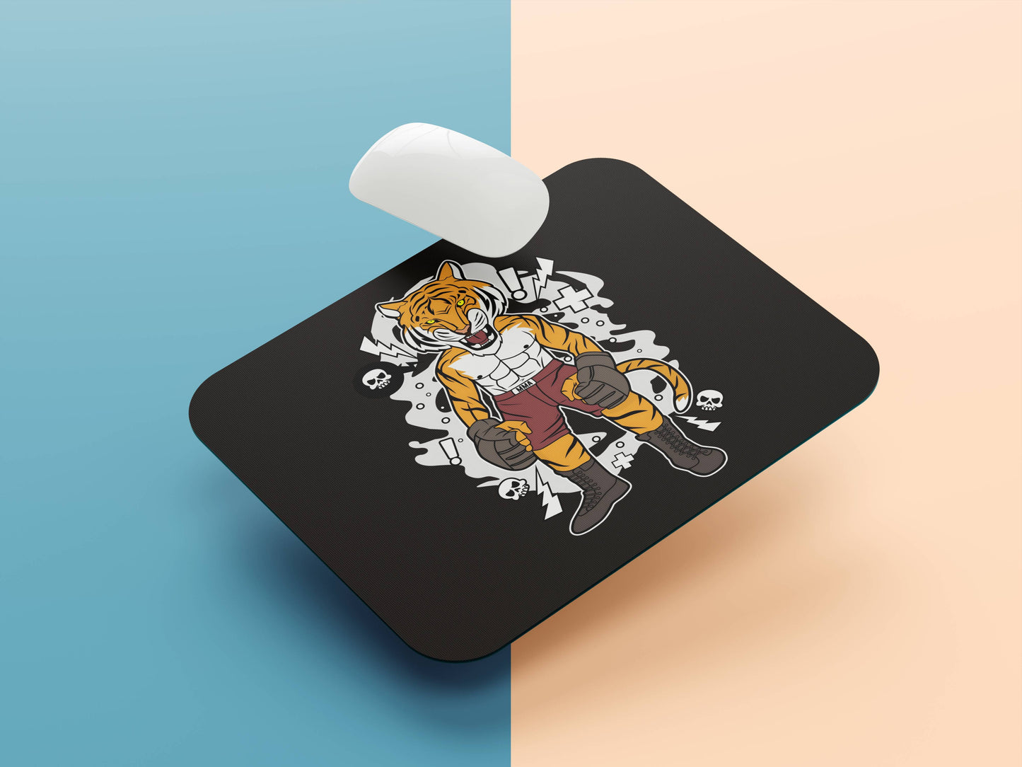 Tiger the Boxer mousepad mockup style 1