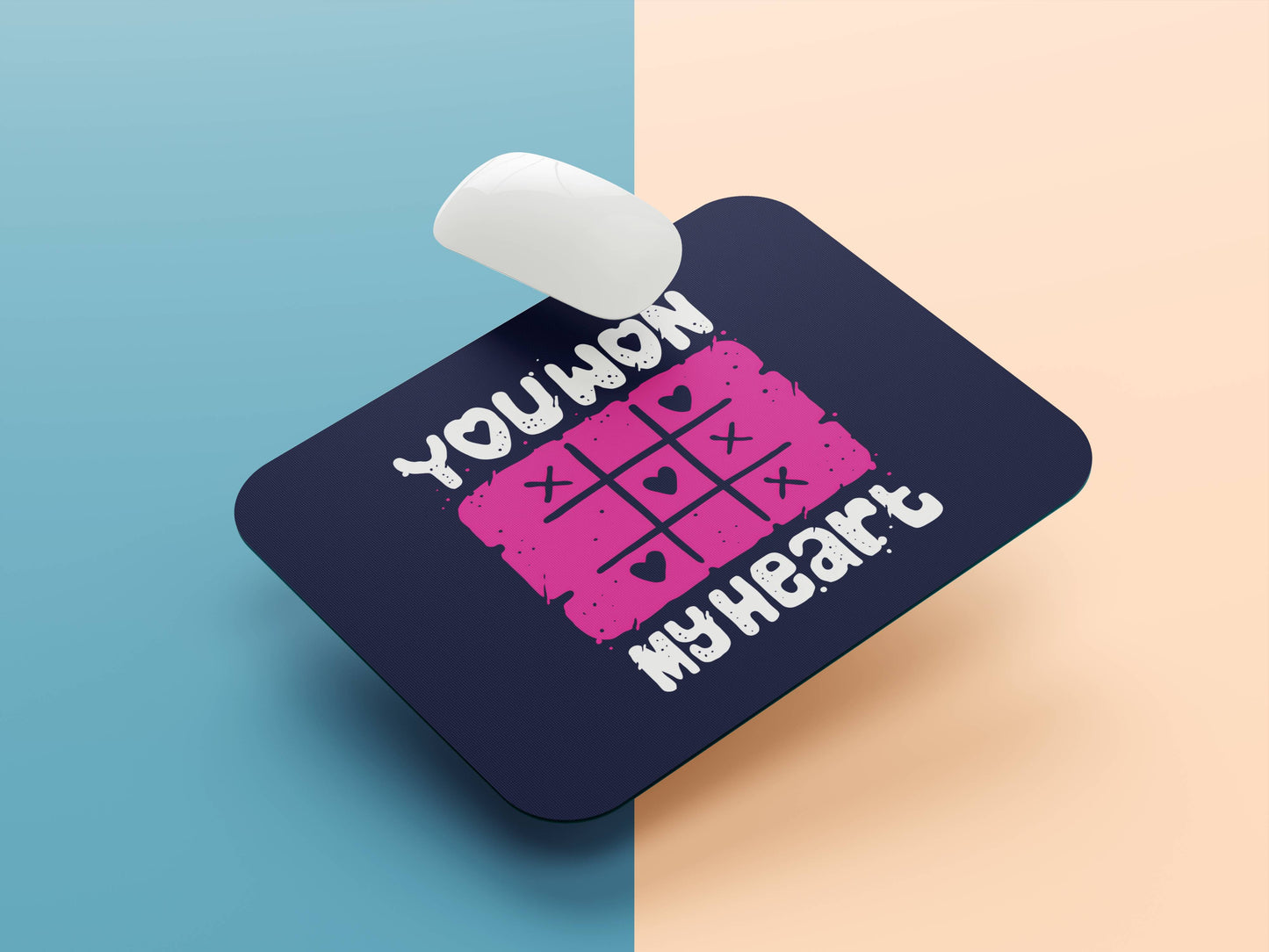 You WON my Heart mousepad mockup style 1