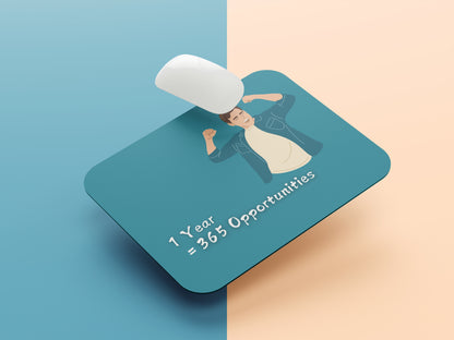 1 Year = 365 Opportunities mousepad mockup style 1