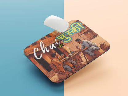 Chai ki chuski mousepad mockup style 1