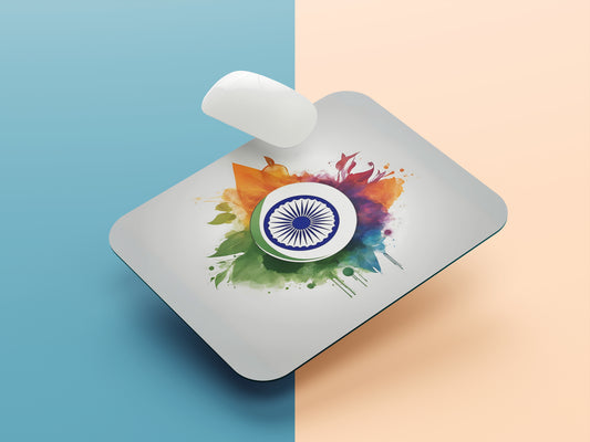 Indian Flag type mousepad mockup style 1