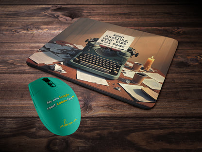 Keep hustling, your time will comemousepad mockup style 2