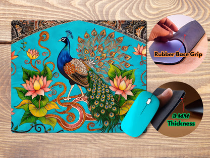 Madhubani art design featuring intricate patternsmousepad mockup style 4