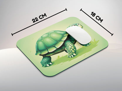 Turtle with big eyes and a simple shell designmousepad mockup style 3