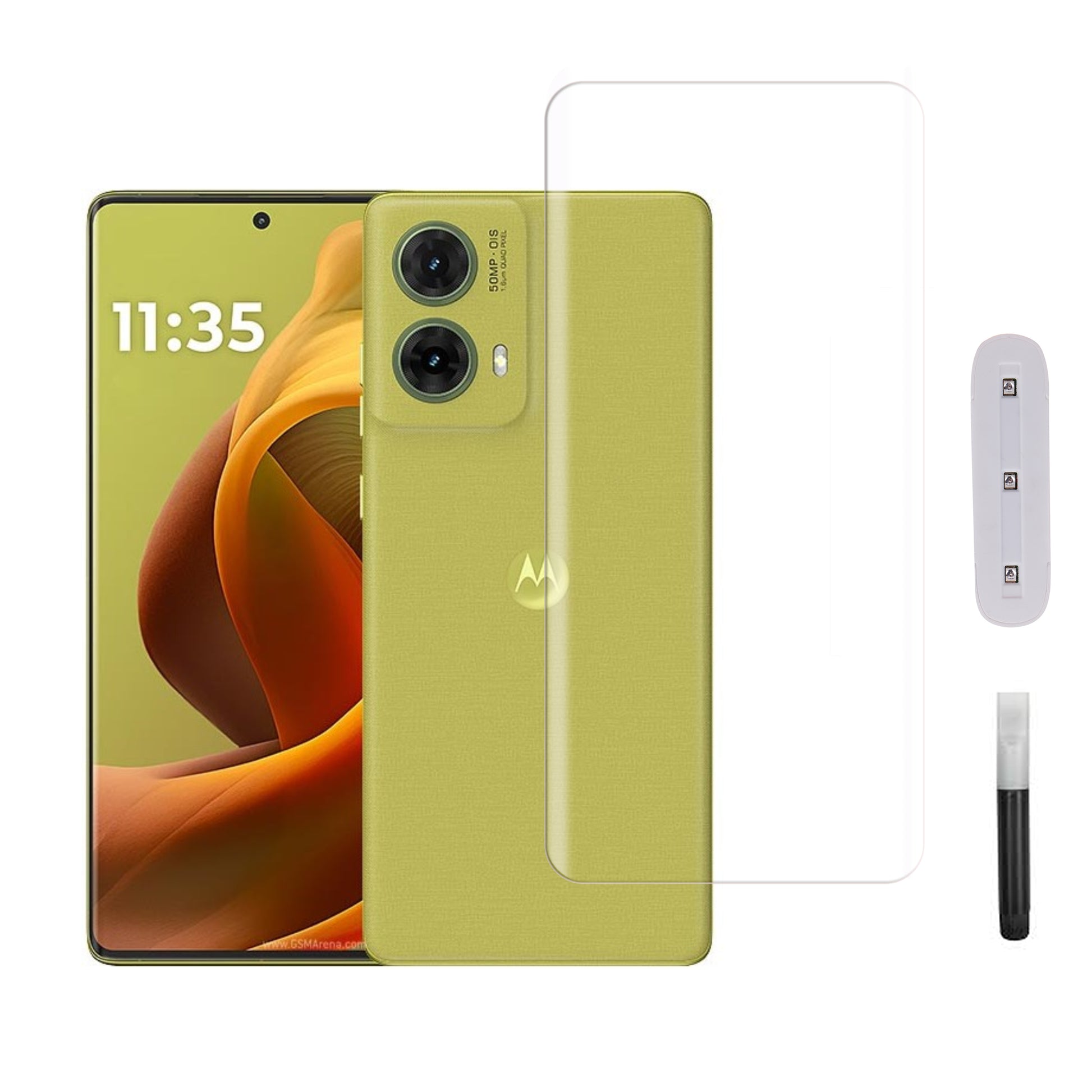 Mobera UV Tempered Glass for Motorola S50 Neo | Full Glue Screen Protector