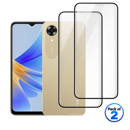 Oppo A17k tempered glass pack of 2