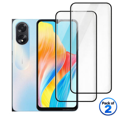 Oppo A18 tempered glass pack of 2