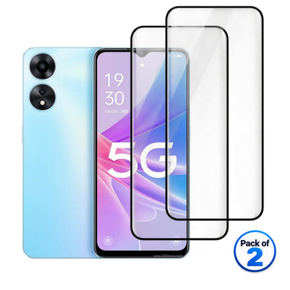 Oppo A1x tempered glass pack of 2