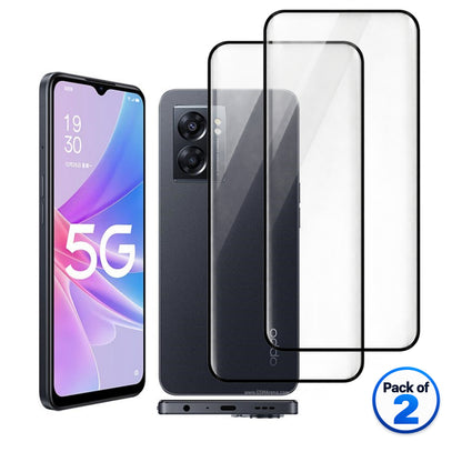 Oppo A56s tempered glass pack of 2