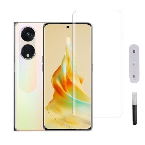 Mobera UV Tempered Glass for Oppo Reno8 T 5G | Full Glue Screen Protector