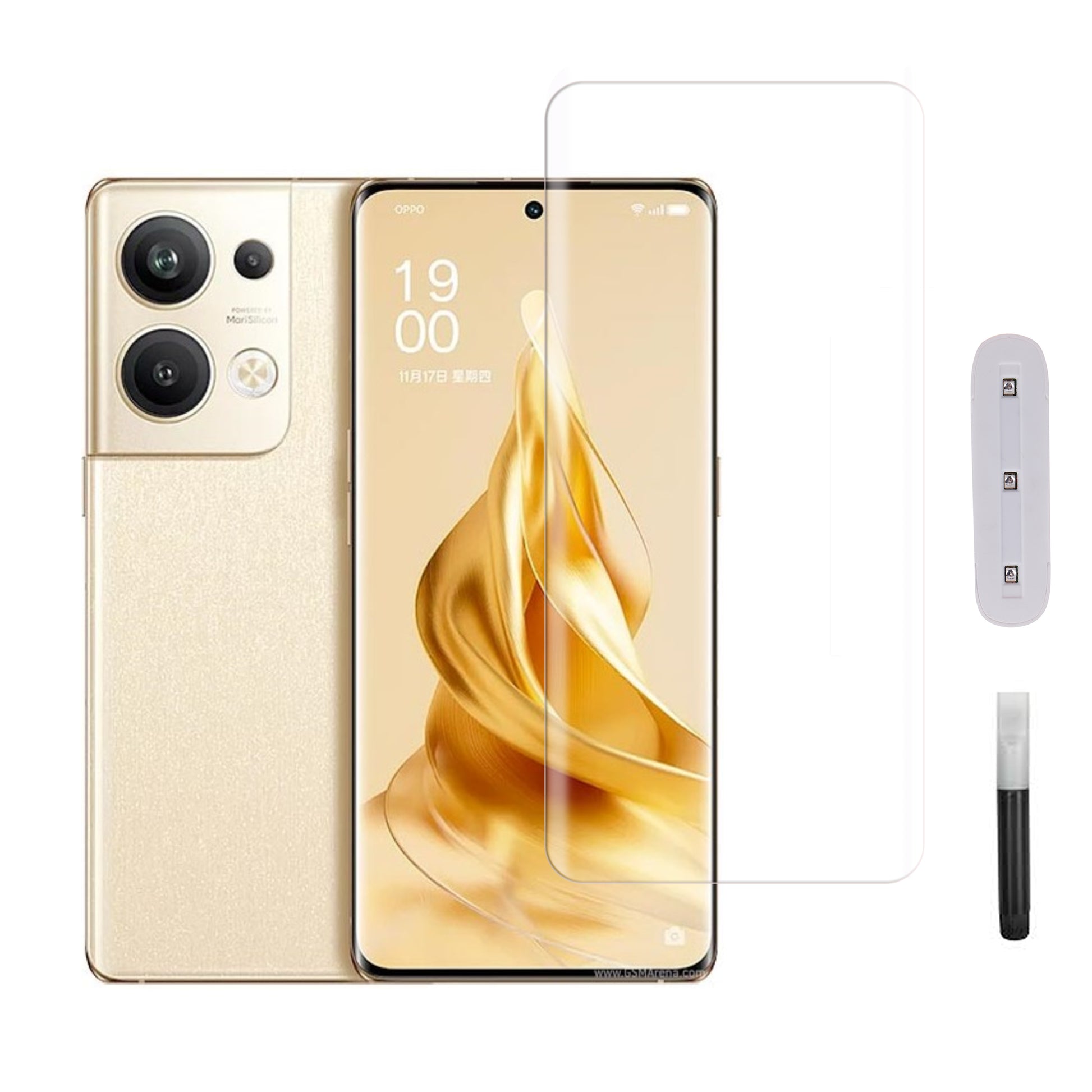 Mobera UV Tempered Glass for Oppo Reno9 Pro Plus | Full Glue Screen Protector